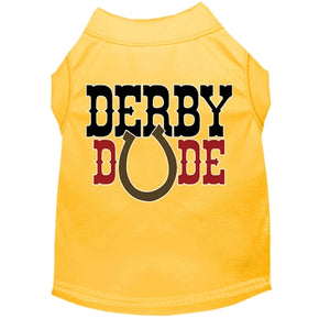 Derby Dude Screen Print Dog Shirt in Many Colors - Posh Puppy Boutique