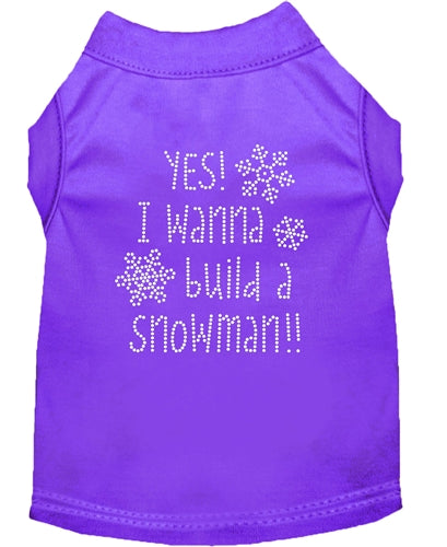 Yes! I want to build a Snowman Rhinestone Dog Shirt-in Many Colors