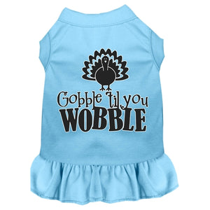 Gobble til You Wobble Screen Print Dog Dresses in Many Colors - Posh Puppy Boutique