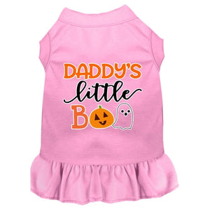 Daddy's Little Boo Screen Print Dog Dress in Many Colors - Posh Puppy Boutique