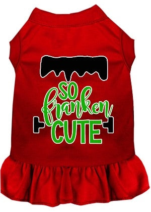 So Franken Cute Screen Print Dog Dress in Many Colors - Posh Puppy Boutique