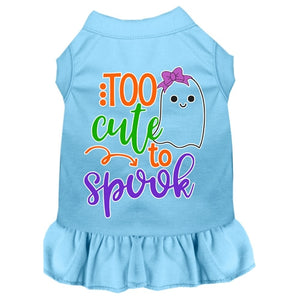 Too Cute to Spook-Girly Ghost Screen Print Dog Dress in Many Colors - Posh Puppy Boutique