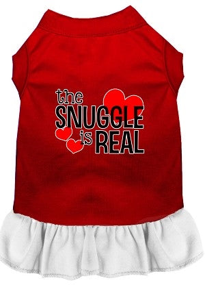 The Snuggle is Real Screen Print Dog Dress in Many Colors