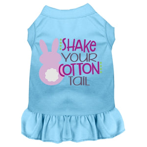Shake Your Cotton Tail Screen Print Dog Dress in Many Colors - Posh Puppy Boutique