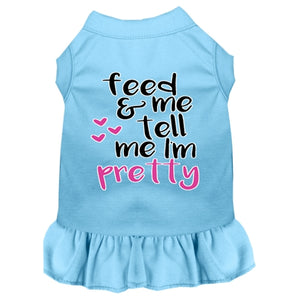 Tell me I'm Pretty Screen Print Dog Dress in Many Colors - Posh Puppy Boutique