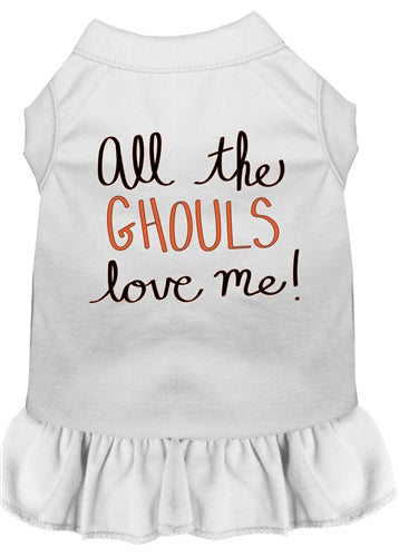 All the Ghouls Screen Print Dog Dress in Many Colors