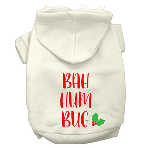 Bah Humbug Screen Print Dog Hoodie in Many Colors - Posh Puppy Boutique