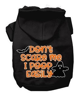 Don't Scare Me, Poops Easily Hoodie - Many Colors - Posh Puppy Boutique