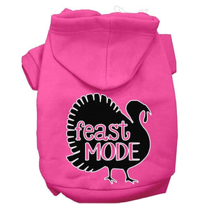 Feast Mode Screen Print Dog Hoodie in Many Colors - Posh Puppy Boutique