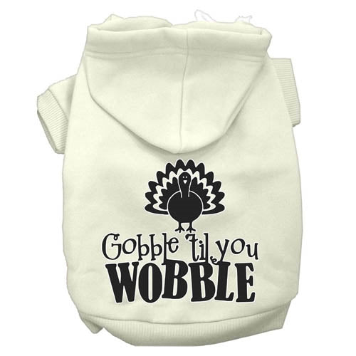 Gobble til You Wobble Screen Print Dog Hoodie in Many Colors