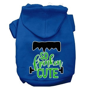 So Franken Cute Screen Print Dog Hoodie in Many Colors - Posh Puppy Boutique