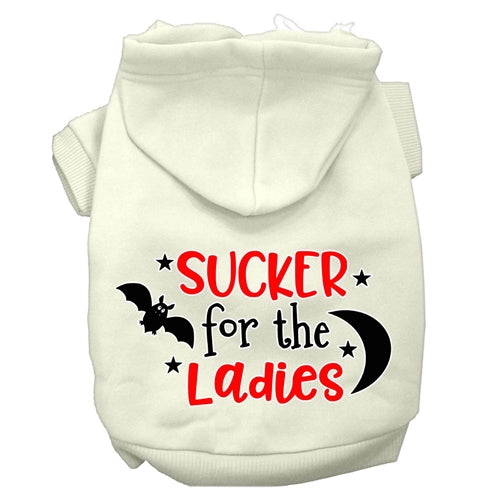 Sucker for the Ladies Screen Print Dog Hoodie in Many Colors