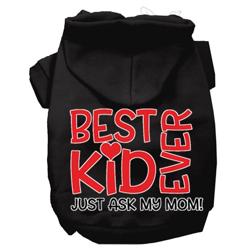 Ask My Mom Screen Print Dog Hoodies in Many Colors