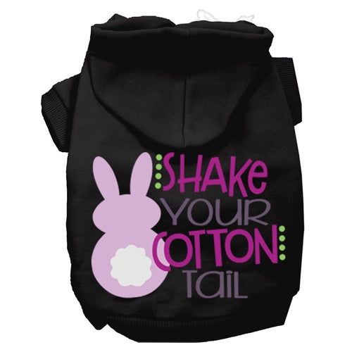 Shake Your Cotton Tail Screen Print Dog Hoodies in Many Colors