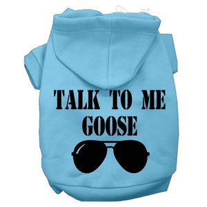 Talk to me Goose Screen Print Dog Hoodies in Many Colors - Posh Puppy Boutique