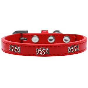 Peppermint Widget Dog Collar - Red - Posh Puppy Boutique