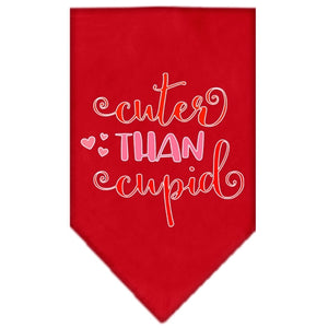 Cuter Than Cupid Screen Print Bandana in Many Colors - Posh Puppy Boutique