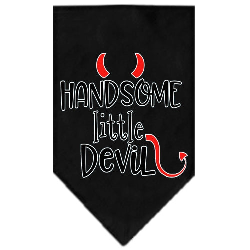 Handsome Little Devil Screen Print Bandana - Black