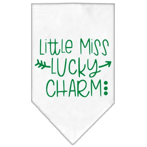 Little Miss Lucky Charm Screen Print Bandana - Posh Puppy Boutique