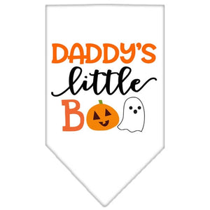 Daddy's Little Boo Screen Print Bandana in Many Colors - Posh Puppy Boutique