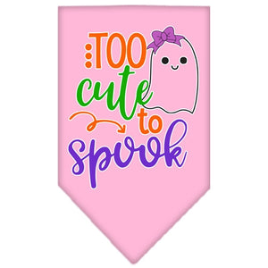 Too Cute to Spook-Girly Ghost Screen Print Bandana in Many Colors - Posh Puppy Boutique