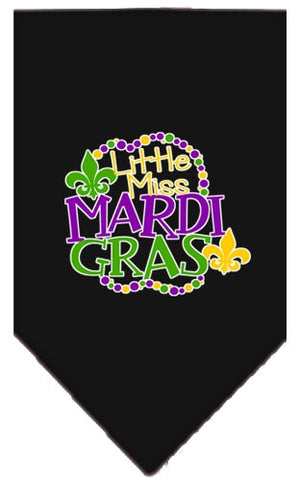 Miss Mardi Gras Screen Print Mardi Gras Bandana in Many Colors - Posh Puppy Boutique