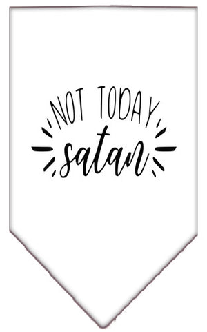 Not Today Satan Screen Print Bandana in Many Colors - Posh Puppy Boutique