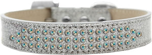 Three Row AB Crystal Ice Cream Dog Collar in Many Colors - Posh Puppy Boutique