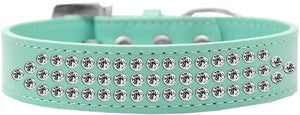 Three Row Clear Crystal Dog Collar in Many Colors - Posh Puppy Boutique