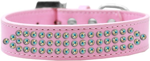 Three Row AB Crystal Dog Collar in Many Colors - Posh Puppy Boutique