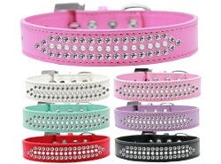 Ritz Pearl and Clear Crystal Dog Collar in Many Colors