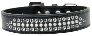 Ritz Pearl and Clear Crystal Dog Collar in Many Colors - Posh Puppy Boutique