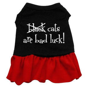 Black Cats are Bad Luck Dress in Two Colors - Posh Puppy Boutique