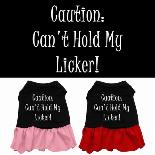Can't Hold My Licker Screen Print Dress