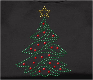 Christmas Tree Rhinestone Shirt in Many Colors - Posh Puppy Boutique