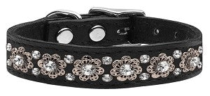 Fancy Jewel Collar in Black - Posh Puppy Boutique