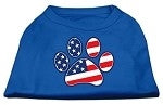 Patriotic Paw Screen Print Shirt- Many Colors - Posh Puppy Boutique