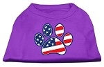 Patriotic Paw Screen Print Shirt- Many Colors - Posh Puppy Boutique