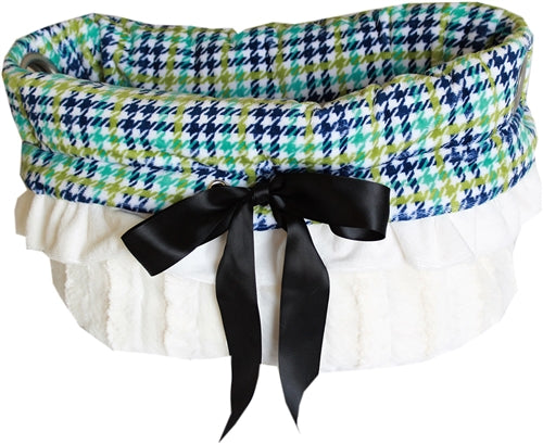 Reversible 3-in-1 Snuggle Bug Bed Carrier - Aqua Plaid