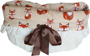 Reversible 3-in-1 Snuggle Bug Bed Carrier - Foxy - Posh Puppy Boutique