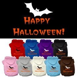 Happy Halloween Screen Print Hoodie - Three Colors