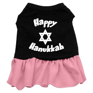 Happy Hanukkah Screen Print Dress - Posh Puppy Boutique