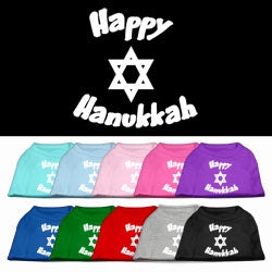 Happy Hanukkah Screen Print Shirt in Many Colors