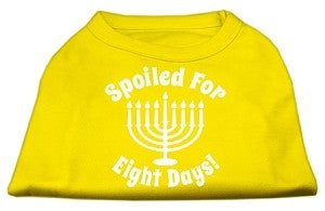 Hanukkah Spoiled for 8 Days Screen Print Shirt in Many Colors - Posh Puppy Boutique