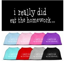 I Really Did Eat the Homework Screen Print Shirt - Posh Puppy Boutique