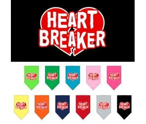 Heart Breaker Screen Print Bandana in Many Colors - Posh Puppy Boutique