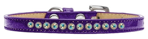 Ice Cream Collar Collection AB Crystal Leather Puppy Collar- Many Colors - Posh Puppy Boutique