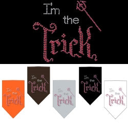 Im the Trick Rhinestud Bandana in Many Colors - Posh Puppy Boutique