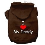 I Love My Daddy Screen Print Pet Hoodie- Many Colors - Posh Puppy Boutique