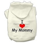 I Love My Mommy Screen Print Pet Hoodie- Many Colors - Posh Puppy Boutique